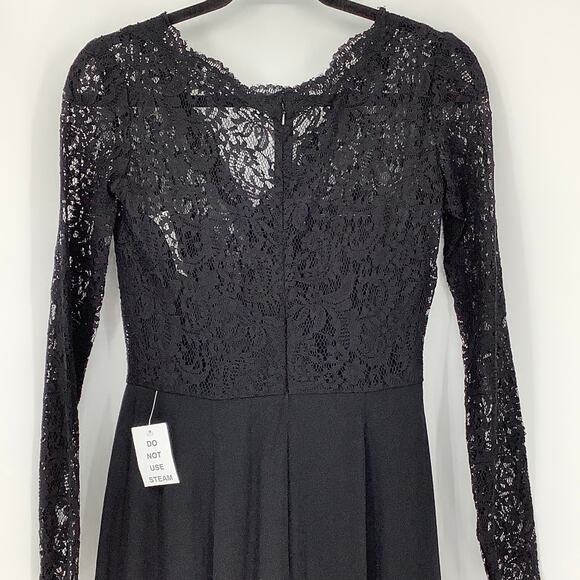 NEW! Dessy Collection Size 2 Marquis Lace Bodice Gown Dress $278 msrp II20-6 - Picture 7 of 10